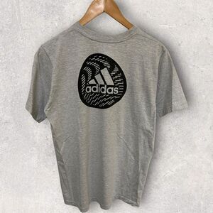 Adidas Retro Spell Out Men's Graphic T Shirt Gray‎ Black Fits Size Medium